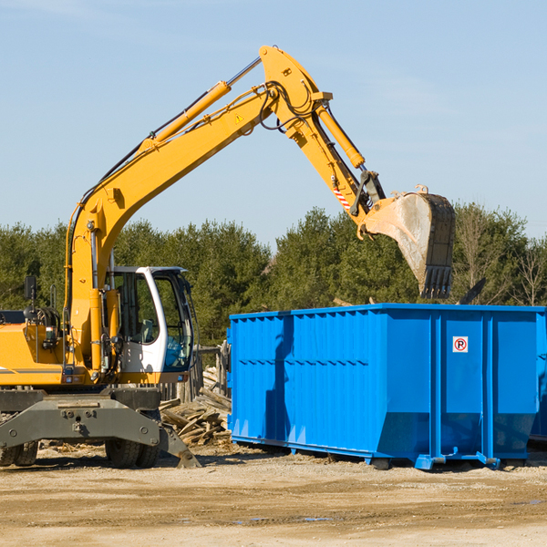 what size residential dumpster rentals are available in Francestown